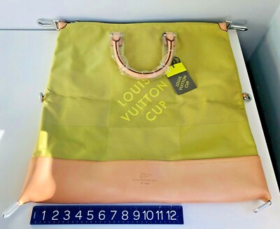 NWT LOUIS VUITTON CUP Damier Geant America Cube Jaune Convertible