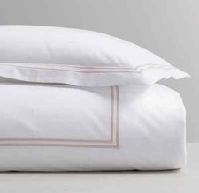 Restoration Hardware Teen Italian Satin Stitch Pillow Sham Petal