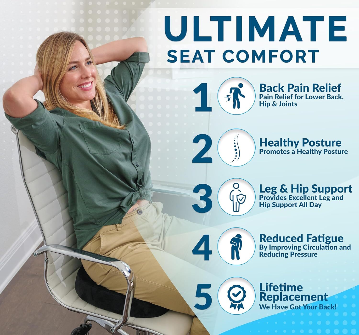 ComfiLife Gel Enhanced Seat Cushion Office Chair Cushion eBay