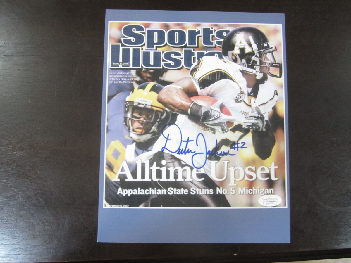 Dexter Jackson Autograph Signed 8 X 10 Photo JSA Appalachian State
