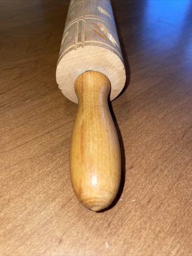 Wooden Embossing Rolling Pin Roller Shortbread Cookies Butter Kitchen Utensil - Picture 6 of 7