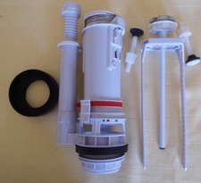 2 Inch Flush Valve for 2 Piece Toilets with Top Flush Button Nylon Bolts, Gasket