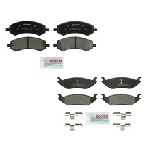Bosch QuietCast Front & Rear Semi-Met Disc Brake Pads Kit For Chrysler Dodge Ram