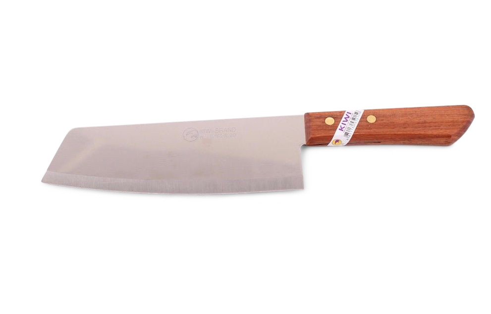 Kochmesser mit Holzgriff 18cm Klinge STAHL Thailand KIWI Messer No. 21