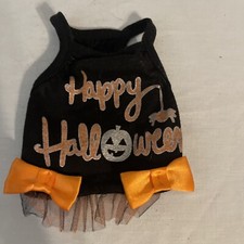 Halloween Dress Pet Costume XS Tutu Bows Dog Cat and a Which Hat