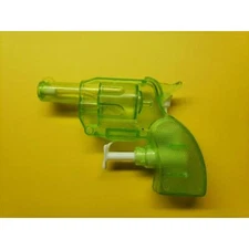 Vintage Uranium Green Plastic Water Squirt Gun toy Revolver New Old Stock 238
