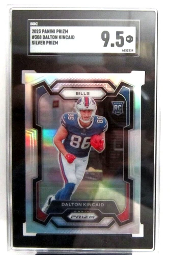 Dalton Kincaid RC 2023 Panini Prizm Silver Prizm Rookie SGC9.5!Bills TE RC Star - Picture 1 of 2