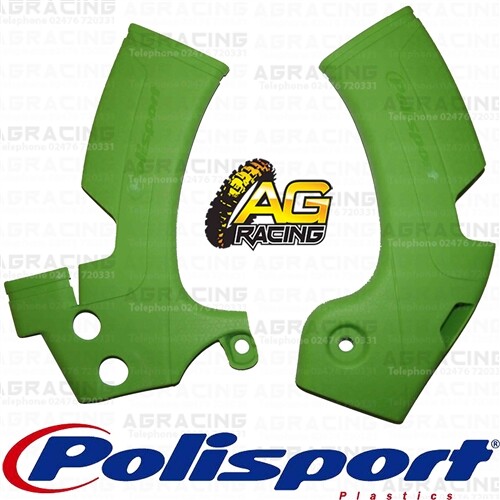 Polisport Green Frame Guards Protectors For Kawasaki KX 450F 20092018