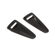 Real Carbon Fiber Hood Air Vent Scoop Bezel Trim For Nissan GTR R35 2008-2016