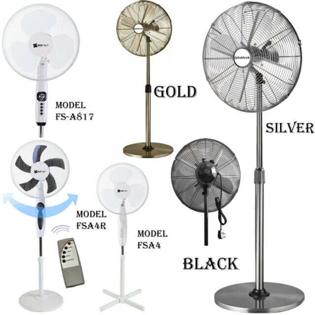 KUK/® 16 Oscillating Extendable Standing Tower Pedestal Cooling Fan Remote Control UK