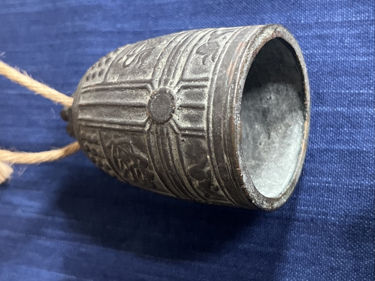 Japanese Buddhist Temple Bell - 3.5 In Tall Mini Size Japanese Buddhist Temple Bell - 3.5 In Tall Mini Size
