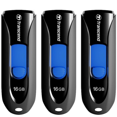 3 Pcs Transcend 16GB Jetflash 790 3.1 USB Flash Memory Thumb Pen Storage Drive 