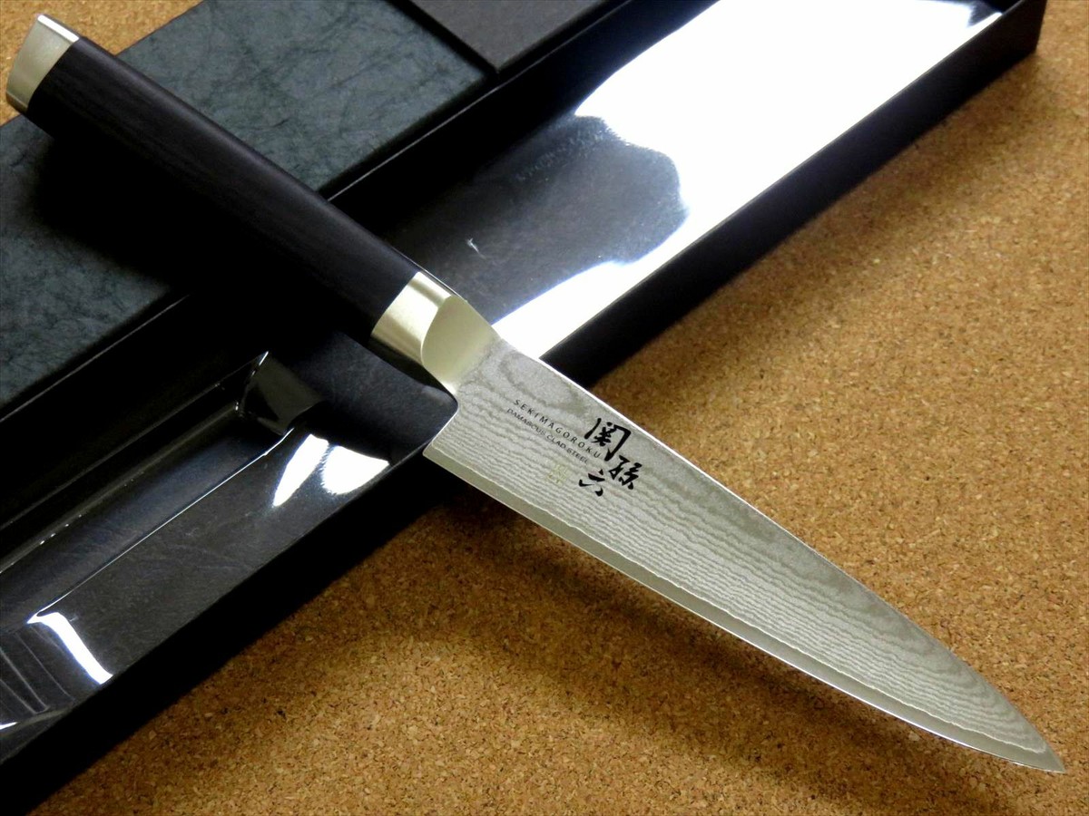 Japanese KAI SEKI MAGOROKU 3 sets Kitchen Knives Damascus Clad