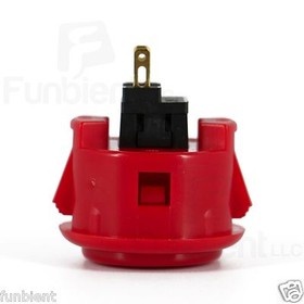 Sanwa Denshi Original OBSF-30 Red Push Button JAMMA guitar killswitch 30mm