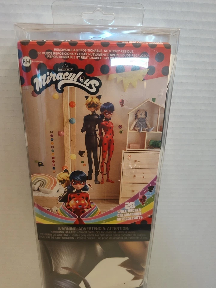 RoomMates Characters Miraculous: Tales of Ladybug and Cat Noir 28 Wall Decals  - Image 2 of 4
