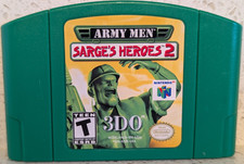 Army Men Sarge's Heroes 2 Nintendo 64 N64 Green Cartridge 3DO