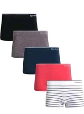 Reebok Women's 5-Pack Seamless Boyshort Size XL/16