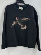 Gucci Mens Bird Applique Neoprene Sweater Gre...