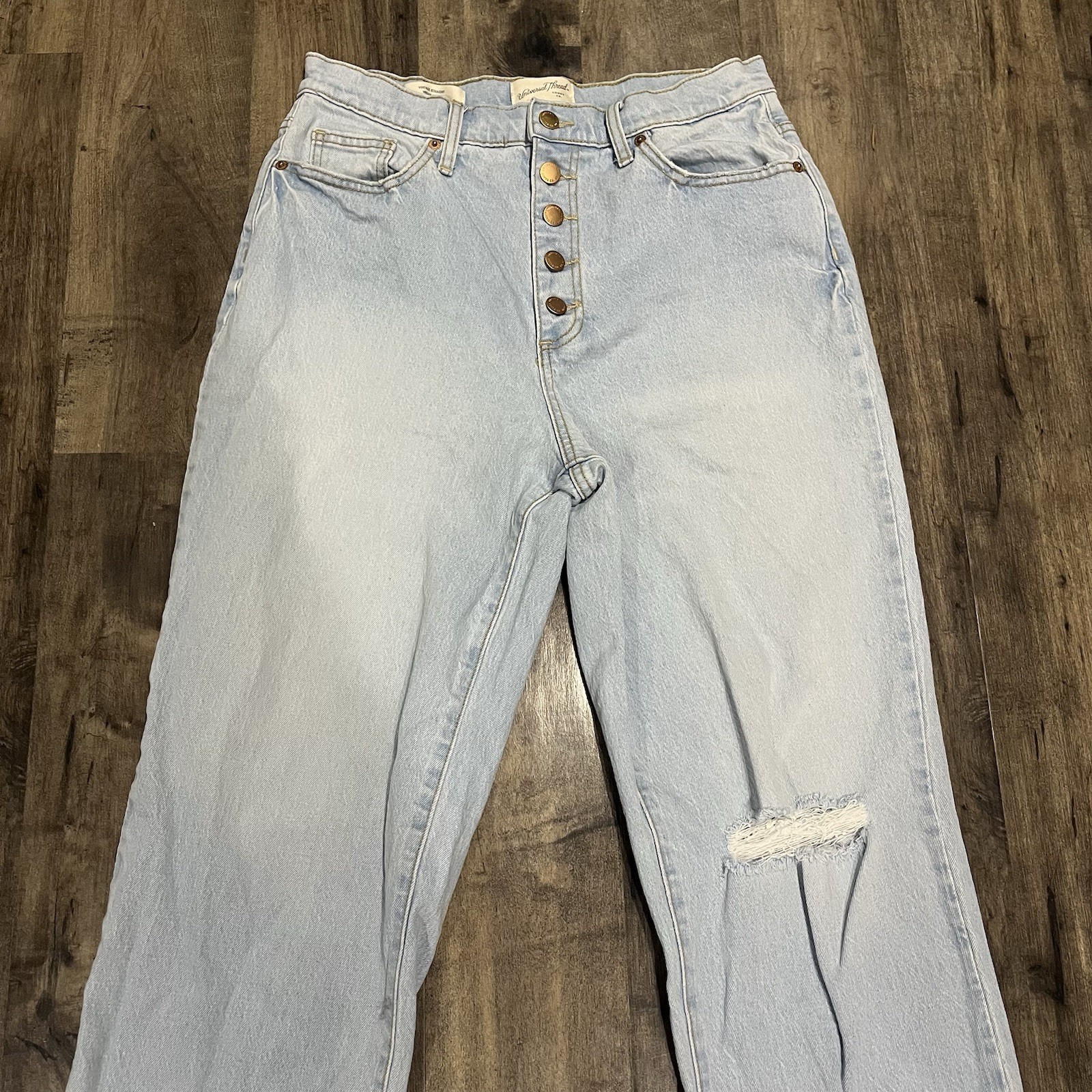 Universal Thread High Rise Button Fly Vintage Str… - image 2