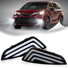 LED Daytime Running Light Front Bumper Fog Light, Switchback White DRL Amber ...