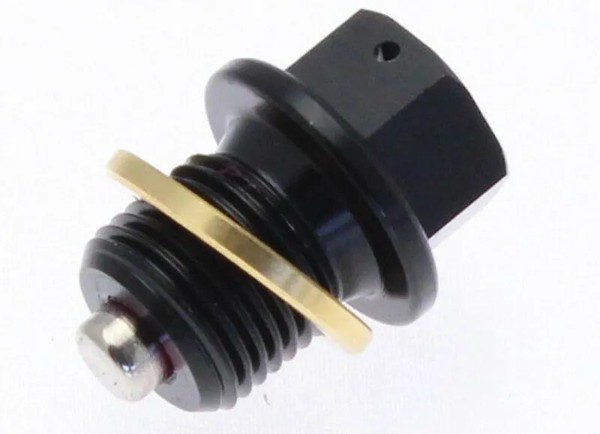 Magnetische Ablassschraube - Alu Schwarz M10X1,5X14 GAS GAS EC 200 Hobby 2006-08-image