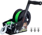 OPENROAD 3500LB Boat Trailer Winch - Heavy Duty Hand Winch with 32 FT Orange ...