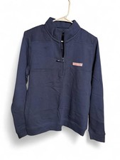 Vineyard Vines Shep Shirt Youth XL in Navy Blue 1/4 Zip Long Sleeve Top