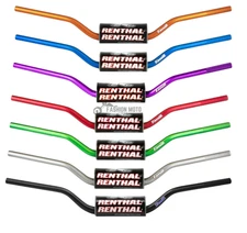 RENTHAL Fatbar Motocross / Enduro Handlebar - Black / Tan - PICK BEND & COLOR!