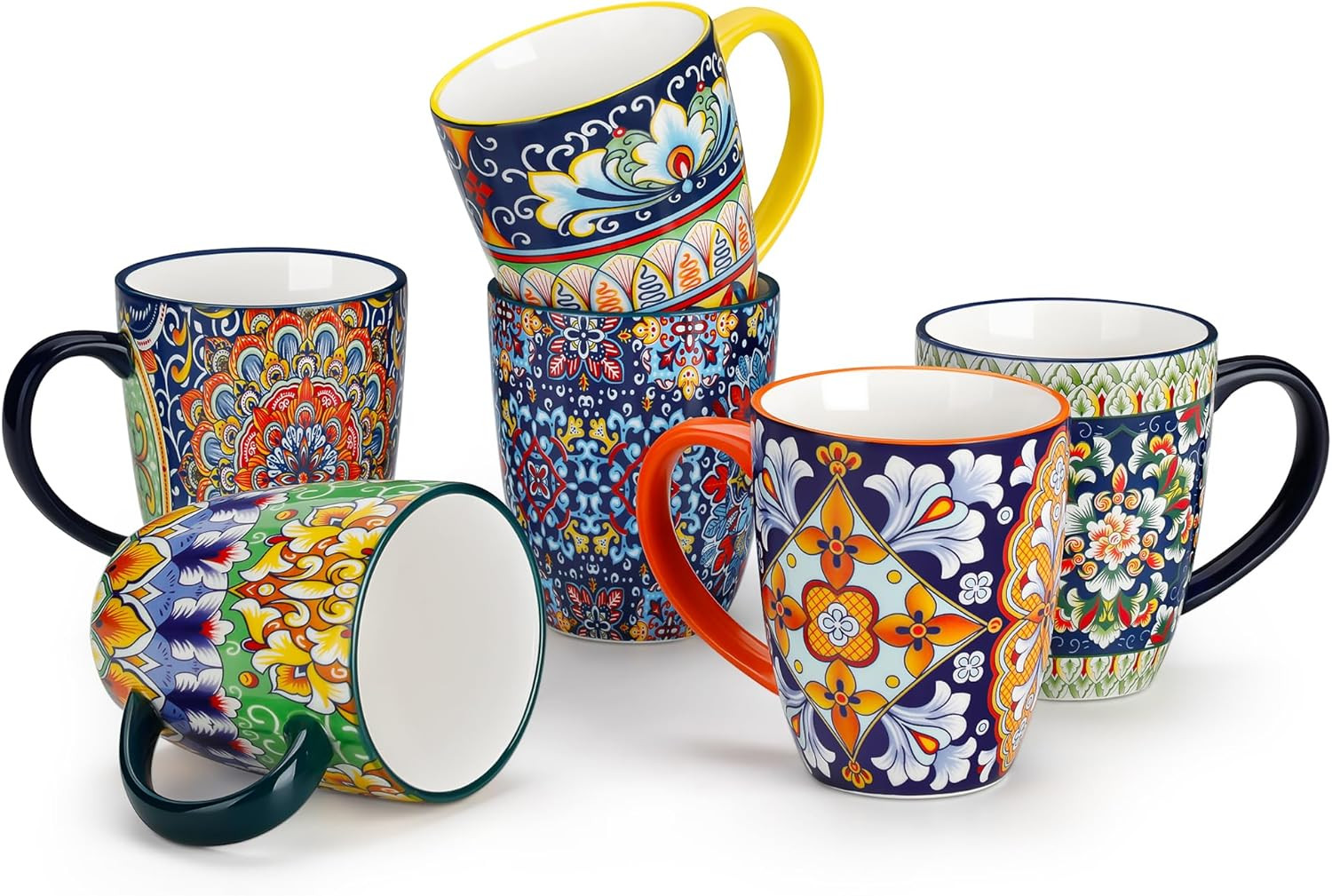 Tasses à café en porcelaine fine SIMI mugs durables 360ml pour thé et boissons chaudes