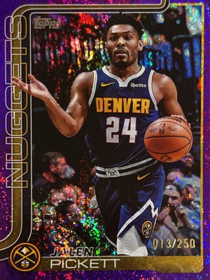 2025 Topps Flagship Jalen Pickett #107 Purple Crackle /250