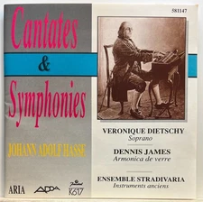 Johann Adolph Hasse : Cantates & Symphonies (CD 1989 Adda) *Rare* *Very Good*