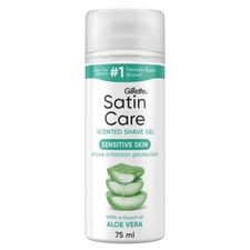 Gillette Satin Care Sensitive Skin Shave Gel Regular Scented Shave Gel 75ml 79.33 per litre