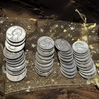 1940-1963 Washington Quarters One Full Roll of 40 coins Circulated