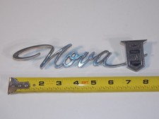Vtg 1965 Chevrolet Nova Chevy Ii Car Vehicle Script Emblem Badge 5511