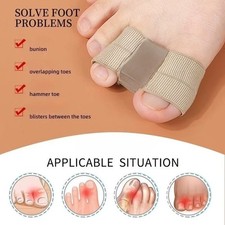 2Pcs Big Toe Bunion Splint Straightener Corrector Foot Pain Relief Hallux Valgus