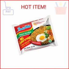 Indomie Mi Goreng Instant Stir Fry Noodles, Halal Certified, Original Flavor, 3 