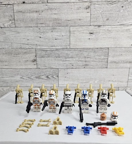 Lot of 11 STAR WARS MINIFIGURE AND PARTS (READ)