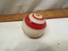 Vintage Slag Glass Gear Shift Knob Ox Blood Red Spiral Swirl Rat Rod Marble Top