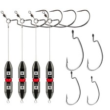 TR1 Tokyo Rig 4Pack 1/2oz Pre Rigged Punch Shot Rig Bass Fishing Accessories ...