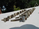 1920s Ludwig rim clip's, tension rods, washers. for vintage snare drum. READ !!! — photo 9