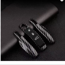 Carbon Fiber Remote Key Cover Case Fob ABS For Porsche Panamera Cayenne Macan