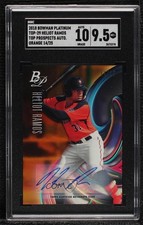 2018 Bowman Platinum Top Prospects Orange 14/25 Heliot Ramos SGC 9.5 Auto 09an