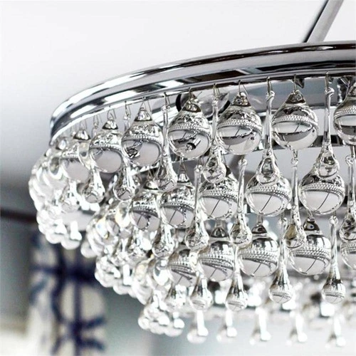 Calypso 30" Wide Polished Chrome and Crystal Chandelier - Picture 5 of 10