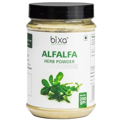 Bixa Alfalfa Powder (Medicago Sativa) Nutrition & Overall Well-Being 200 gm