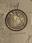 1849 Seated Liberty Silver Half Dime