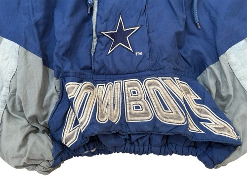 Chaqueta de bombardero vintage Starter Pro Line Dallas Cowboys recortada mediana NFL - Imagen 3 de 11