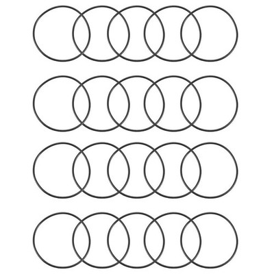 20 Pcs 30mm OD 1mm Thick Black Rubber O Ring Seal Washer Replacement *kk