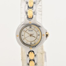 SEIKO Wristwatch 1F21 0A50 Ladies Ivory From Japan