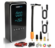 ✅ Inflador de Neumáticos Compresor de Aire Portátil para Neumáticos de Coche-Super Bomba de Batería 150 PSI