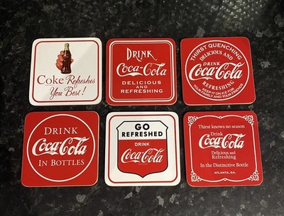 Brandneu Coca Cola Kork Rückseite Untersetzer x 6